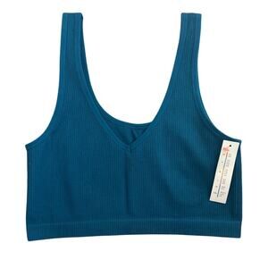 New Colsie Dark Teal Ribbed Tank XL